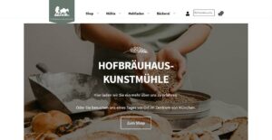 Screenshot Referenz Onlineshop hofbraeuhaus-kunstmuehle.de mit WooCommerce